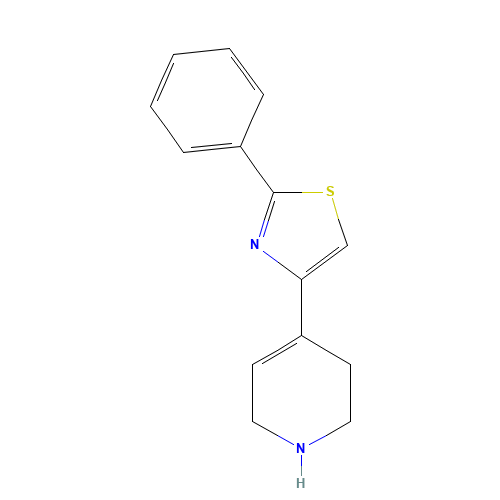 2-phenyl-4-(1,2,3,6-tetrahydropyridin-4-yl)-1,3-thiazole (CAS: 1332301-86-6) - Related Chemical Product