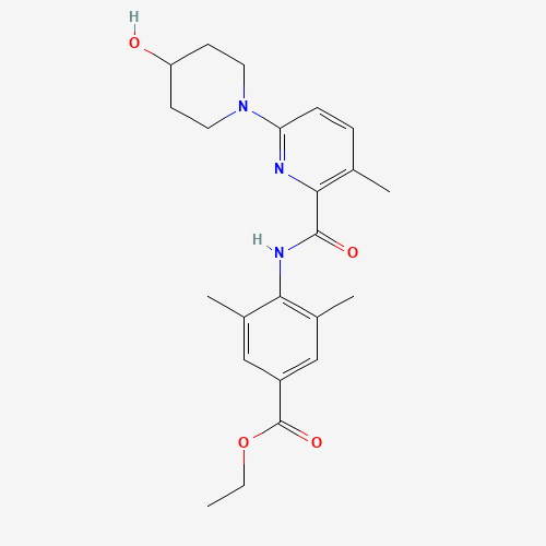 ethyl 4-[[6-(4-hydroxypiperidin-1-yl)-3-methylpyridine-2-carbonyl]amino]-3,5-dimethylbenzoate (CAS: 1529760-70-0) - Related Chemical Product