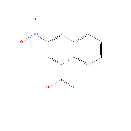 methyl 3-nitronaphthalene-1-carboxylate (CAS: 13772-63-9) - Chemical Structure and Molecular Formula 