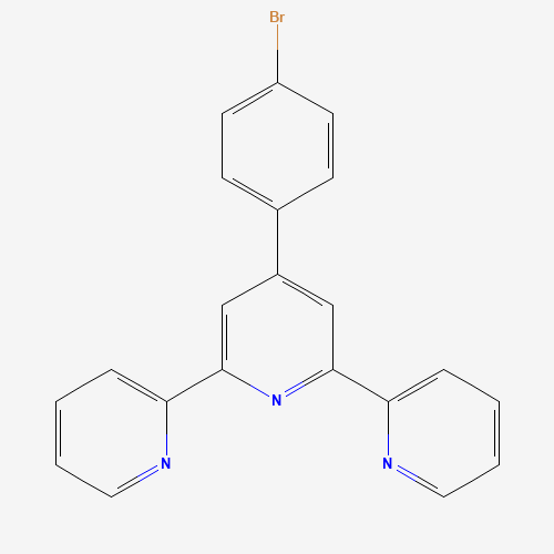 4-(4-bromophenyl)-2,6-dipyridin-2-ylpyridine (CAS: 89972-76-9) - Chemical Structure and Molecular Formula 