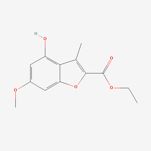ethyl 4-hydroxy-6-methoxy-3-methyl-1-benzofuran-2-carboxylate (CAS: 99252-66-1) - Related Chemical Product