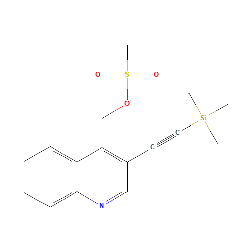 [3-(2-trimethylsilylethynyl)quinolin-4-yl]methyl methanesulfonate (CAS: 1539309-45-9) - Related Chemical Product