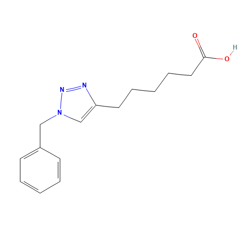 6-(1-benzyltriazol-4-yl)hexanoic acid (CAS: 1613514-25-2) - Related Chemical Product