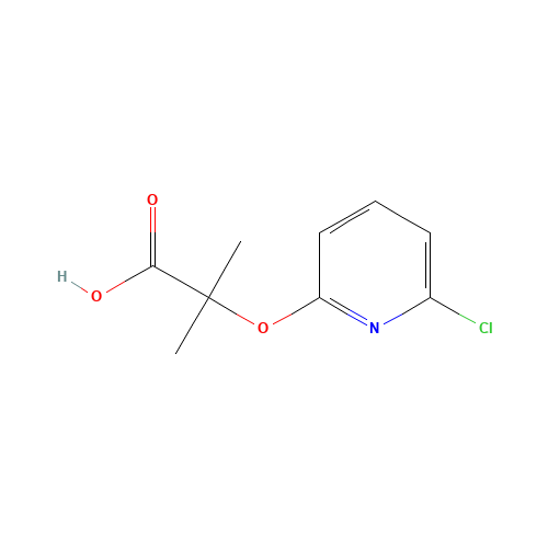 2-(6-chloropyridin-2-yl)oxy-2-methylpropanoic acid (CAS: 605681-23-0) - Related Chemical Product
