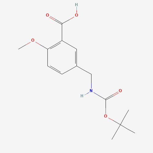 2-methoxy-5-[[(2-methylpropan-2-yl)oxycarbonylamino]methyl]benzoic acid (CAS: 153903-13-0) - Related Chemical Product