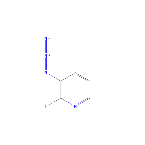 3-azido-2-fluoropyridine (CAS: 864866-10-4) - Chemical Structure and Molecular Formula 