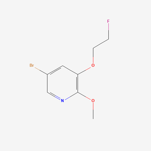 5-bromo-3-(2-fluoroethoxy)-2-methoxypyridine (CAS: 1241752-39-5) - Chemical Structure and Molecular Formula 