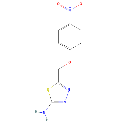 5-[(4-nitrophenoxy)methyl]-1,3,4-thiadiazol-2-amine (CAS: 331818-28-1) - Related Chemical Product