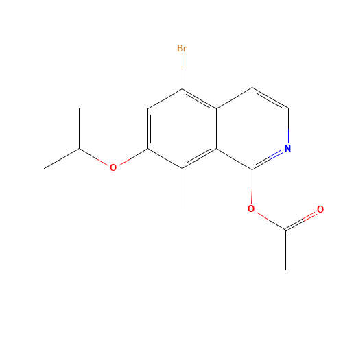 (5-bromo-8-methyl-7-propan-2-yloxyisoquinolin-1-yl) acetate (CAS: 1616289-91-8) - Related Chemical Product