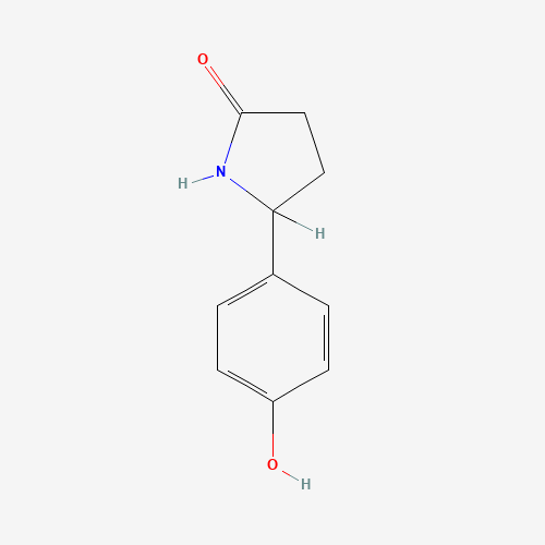 5-(4-hydroxyphenyl)pyrrolidin-2-one (CAS: 207989-87-5) - Chemical Structure and Molecular Formula 