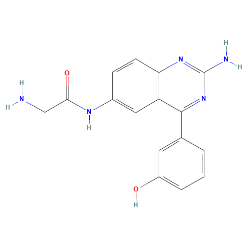 2-amino-N-[2-amino-4-(3-hydroxyphenyl)quinazolin-6-yl]acetamide (CAS: 1169846-09-6) - Related Chemical Product