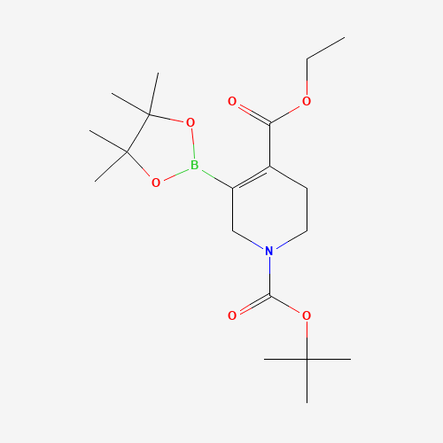 1-O-tert-butyl 4-O-ethyl 5-(4,4,5,5-tetramethyl-1,3,2-dioxaborolan-2-yl)-3,6-dihydro-2H-pyridine-1,4-dicarboxylate (CAS: 1234175-05-3) - Related Chemical Product