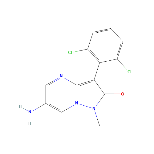 6-amino-3-(2,6-dichlorophenyl)-1-methylpyrazolo[1,5-a]pyrimidin-2-one (CAS: 923972-93-4) - Related Chemical Product