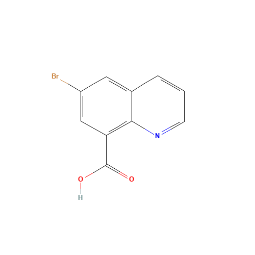 6-bromoquinoline-8-carboxylic acid (CAS: 64507-38-6) - Chemical Structure and Molecular Formula 