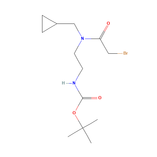 tert-butyl N-[2-[(2-bromoacetyl)-(cyclopropylmethyl)amino]ethyl]carbamate (CAS: 1284246-19-0) - Related Chemical Product