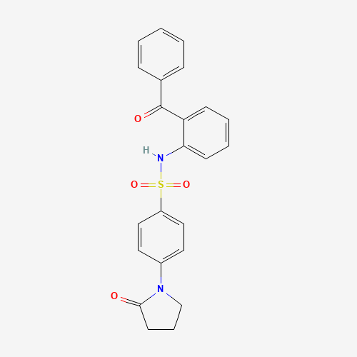 N-(2-benzoylphenyl)-4-(2-oxopyrrolidin-1-yl)benzenesulfonamide (CAS: 827575-78-0) - Related Chemical Product