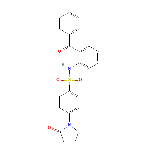 N-(2-benzoylphenyl)-4-(2-oxopyrrolidin-1-yl)benzenesulfonamide (CAS: 827575-78-0) - Related Chemical Product