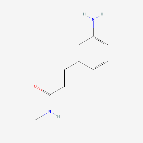 3-(3-aminophenyl)-N-methylpropanamide (CAS: 1018542-66-9) - Chemical Structure and Molecular Formula 