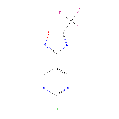 3-(2-chloropyrimidin-5-yl)-5-(trifluoromethyl)-1,2,4-oxadiazole (CAS: 1433206-26-8) - Related Chemical Product