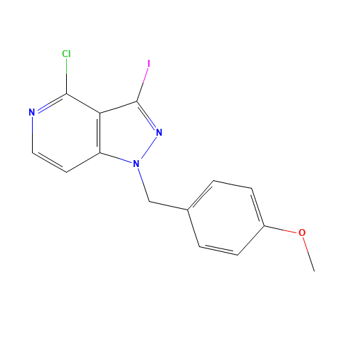 4-chloro-3-iodo-1-[(4-methoxyphenyl)methyl]pyrazolo[4,3-c]pyridine (CAS: 1246349-97-2) - Related Chemical Product