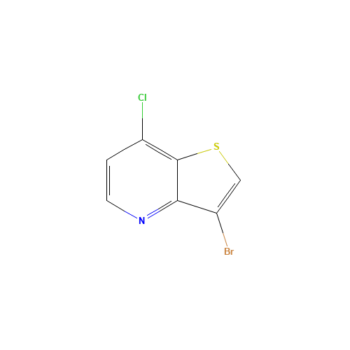 3-bromo-7-chlorothieno[3,2-b]pyridine (CAS: 1334645-51-0) - Chemical Structure and Molecular Formula 