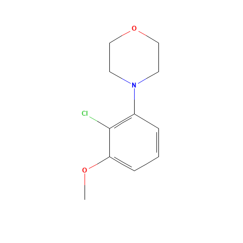 4-(2-chloro-3-methoxyphenyl)morpholine (CAS: 1444744-24-4) - Chemical Structure and Molecular Formula 