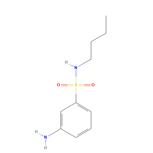 3-amino-N-butylbenzenesulfonamide (CAS: 143173-93-7) - Chemical Structure and Molecular Formula 