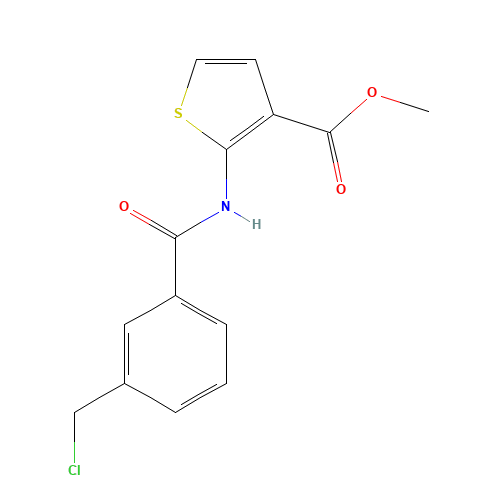 methyl 2-[[3-(chloromethyl)benzoyl]amino]thiophene-3-carboxylate (CAS: 648859-85-2) - Related Chemical Product