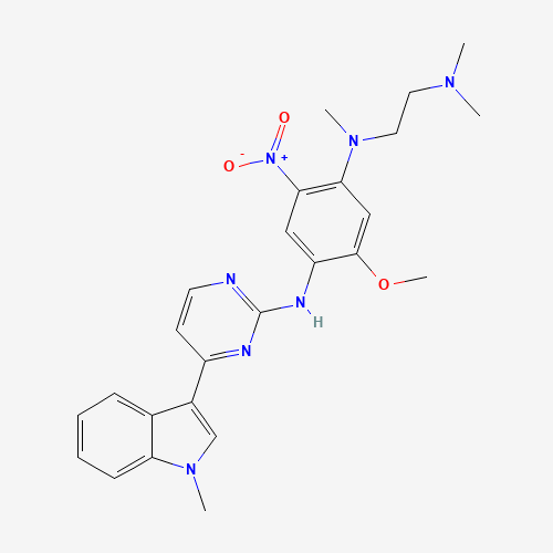 4-N-[2-(dimethylamino)ethyl]-2-methoxy-4-N-methyl-1-N-[4-(1-methylindol-3-yl)pyrimidin-2-yl]-5-nitrobenzene-1,4-diamine (CAS: 1421372-67-9) - Related Chemical Product
