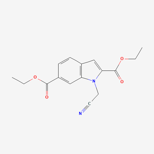 diethyl 1-(cyanomethyl)indole-2,6-dicarboxylate (CAS: 916454-18-7) - Related Chemical Product