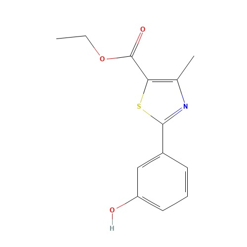 ethyl 2-(3-hydroxyphenyl)-4-methyl-1,3-thiazole-5-carboxylate (CAS: 209538-87-4) - Related Chemical Product
