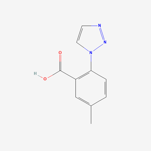 5-methyl-2-(triazol-1-yl)benzoic acid (CAS: 1149352-55-5) - Chemical Structure and Molecular Formula 