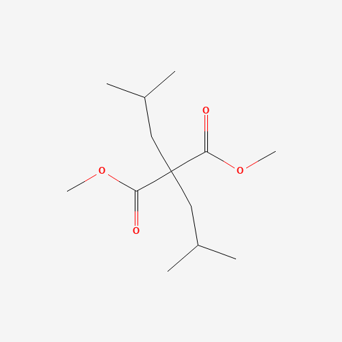 dimethyl 2,2-bis(2-methylpropyl)propanedioate (CAS: 1229311-50-5) - Chemical Structure and Molecular Formula 