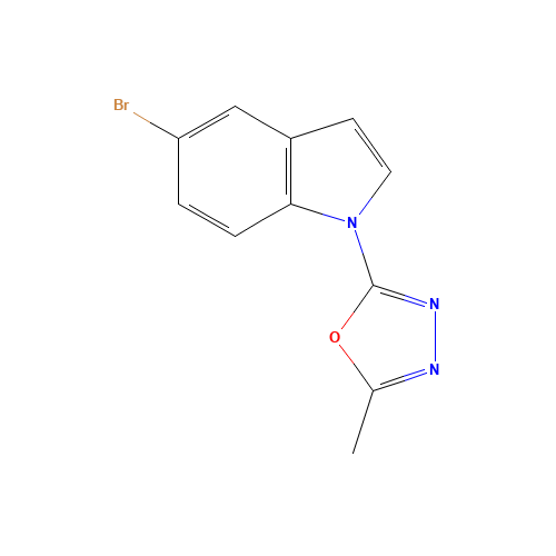 2-(5-bromoindol-1-yl)-5-methyl-1,3,4-oxadiazole (CAS: 1610800-98-0) - Related Chemical Product