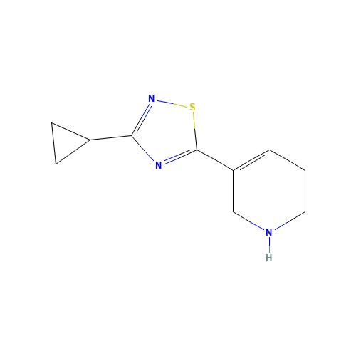 3-cyclopropyl-5-(1,2,3,6-tetrahydropyridin-5-yl)-1,2,4-thiadiazole (CAS: 122683-60-7) - Related Chemical Product