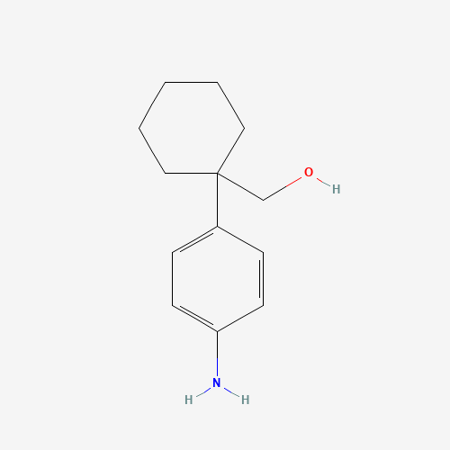 [1-(4-aminophenyl)cyclohexyl]methanol (CAS: 1368704-92-0) - Chemical Structure and Molecular Formula 