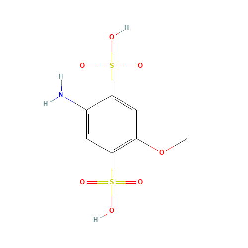 2-amino-5-methoxybenzene-1,4-disulfonic acid (CAS: 83763-33-1) - Related Chemical Product