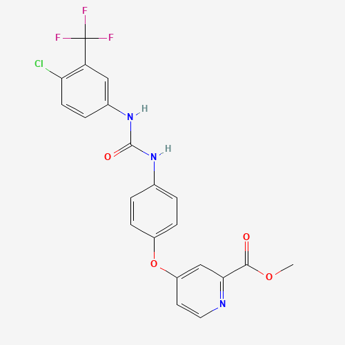 methyl 4-[4-[[4-chloro-3-(trifluoromethyl)phenyl]carbamoylamino]phenoxy]pyridine-2-carboxylate (CAS: 573673-43-5) - Related Chemical Product