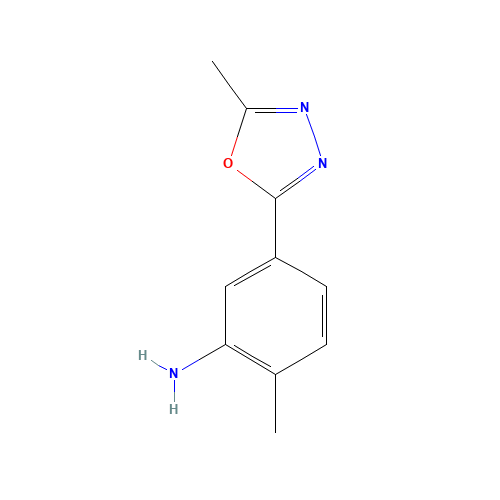 2-methyl-5-(5-methyl-1,3,4-oxadiazol-2-yl)aniline (CAS: 796070-75-2) - Related Chemical Product