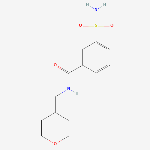 N-(oxan-4-ylmethyl)-3-sulfamoylbenzamide (CAS: 1228873-81-1) - Related Chemical Product