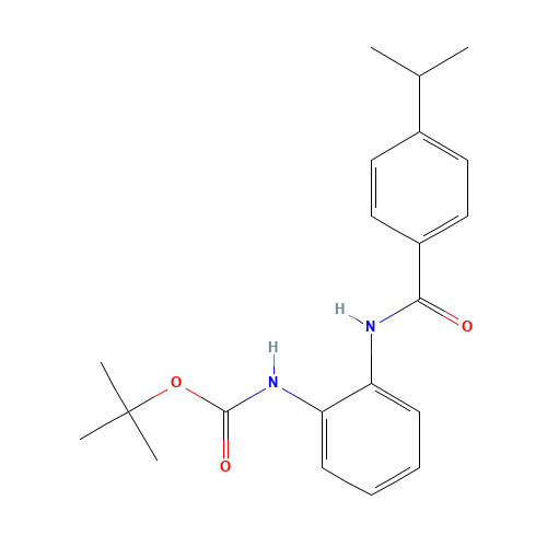 tert-butyl N-[2-[(4-propan-2-ylbenzoyl)amino]phenyl]carbamate (CAS: 219519-12-7) - Related Chemical Product