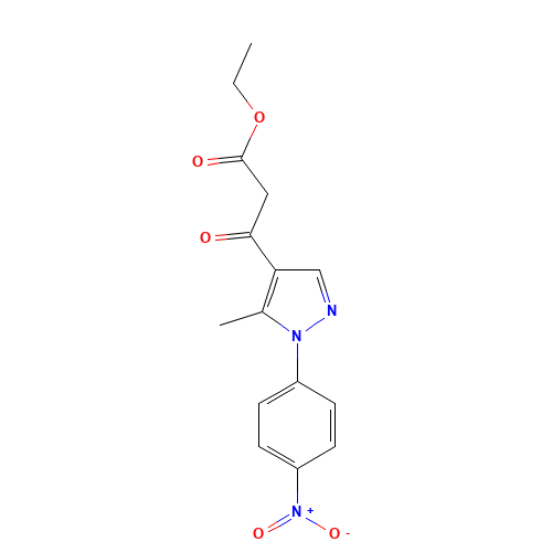 ethyl 3-[5-methyl-1-(4-nitrophenyl)pyrazol-4-yl]-3-oxopropanoate (CAS: 1404530-79-5) - Related Chemical Product