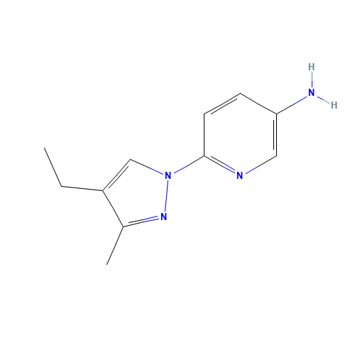 6-(4-ethyl-3-methylpyrazol-1-yl)pyridin-3-amine (CAS: 1393126-28-7) - Related Chemical Product