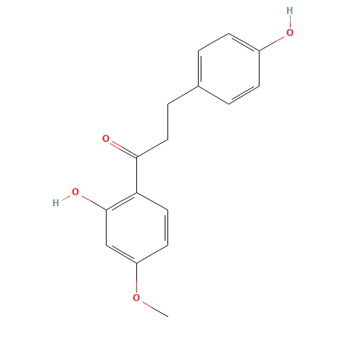 1-(2-hydroxy-4-methoxyphenyl)-3-(4-hydroxyphenyl)propan-1-one (CAS: 65428-04-8) - Related Chemical Product