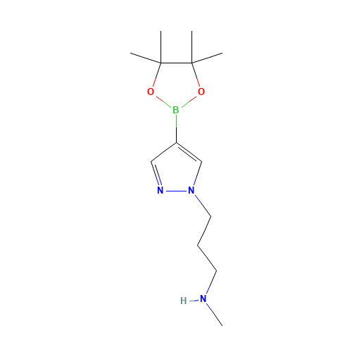 N-methyl-3-[4-(4,4,5,5-tetramethyl-1,3,2-dioxaborolan-2-yl)pyrazol-1-yl]propan-1-amine (CAS: 1356543-81-1) - Related Chemical Product