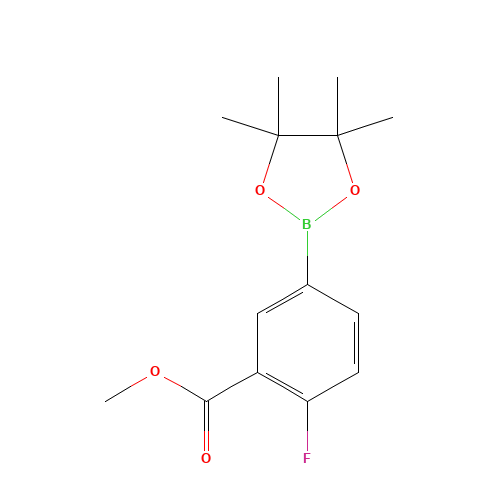 methyl 2-fluoro-5-(4,4,5,5-tetramethyl-1,3,2-dioxaborolan-2-yl)benzoate (CAS: 872459-87-5) - Related Chemical Product