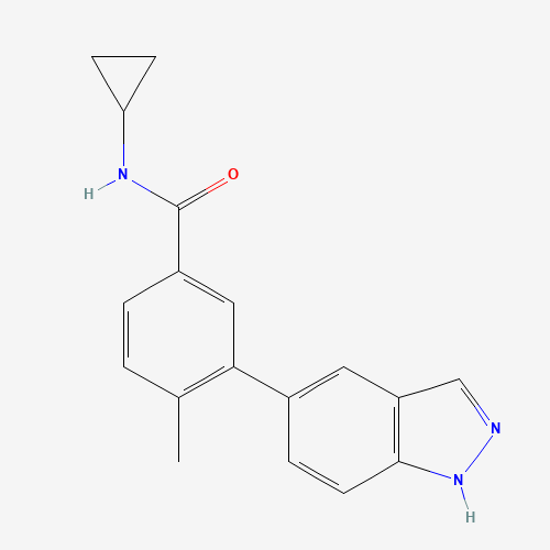 N-cyclopropyl-3-(1H-indazol-5-yl)-4-methylbenzamide (CAS: 651780-47-1) - Related Chemical Product