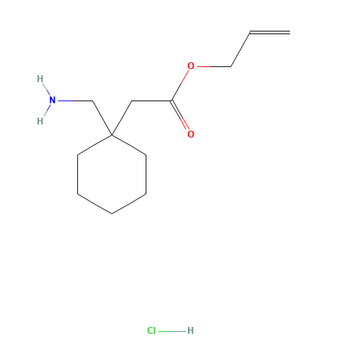 prop-2-enyl 2-[1-(aminomethyl)cyclohexyl]acetate;hydrochloride (CAS: 649747-99-9) - Related Chemical Product