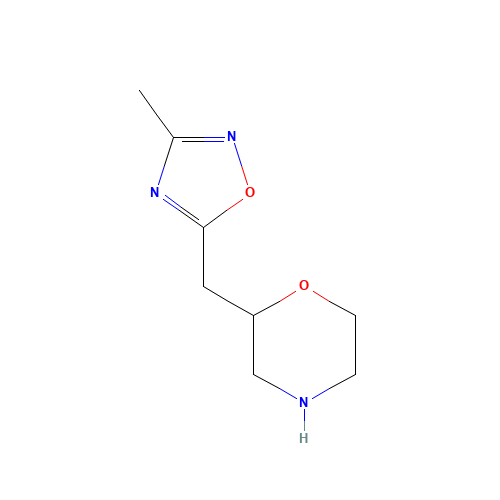 2-[(3-methyl-1,2,4-oxadiazol-5-yl)methyl]morpholine (CAS: 1083224-43-4) - Related Chemical Product
