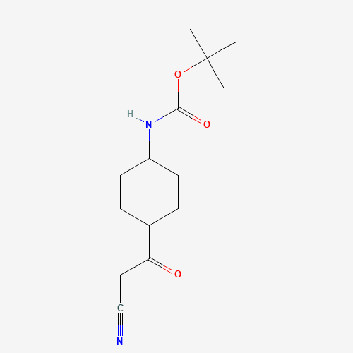 tert-butyl N-[4-(2-cyanoacetyl)cyclohexyl]carbamate (CAS: 1401222-80-7) - Related Chemical Product